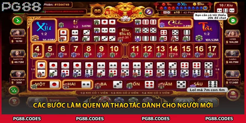 Các bước làm quen và thao tác dành cho người mới