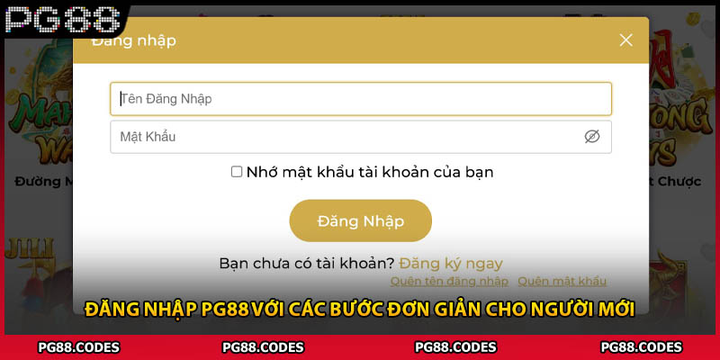 Đăng nhập PG88 với các bước đơn giản cho người mới